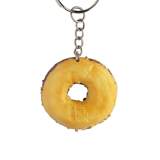 Chocolate donut keychain