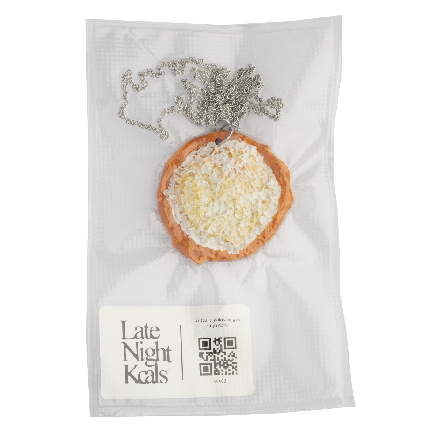 Sajtos-tejfölös lángos nyaklánc