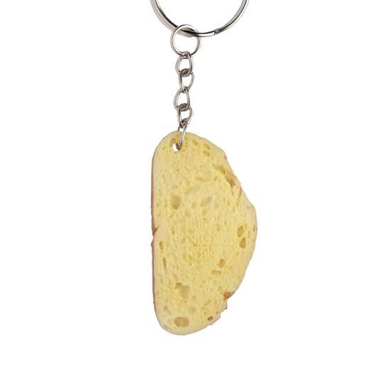 Grease bread with red onion keychain