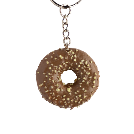 Csokis fánk kulcstartó